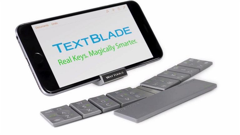 TextBlade, un Increíble y Portátil Teclado para iPhone y iPad