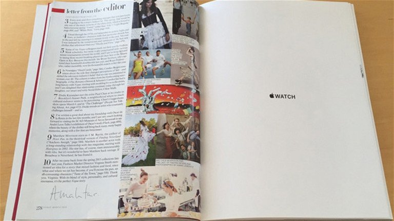 El Primer Anuncio del Apple Watch Son 12 Páginas en Vogue