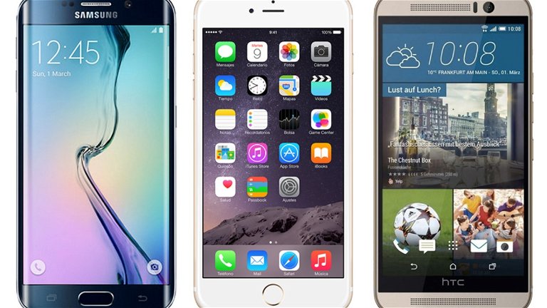 iPhone 6 Plus, Galaxy S6 Edge o HTC One M9: ¿Cuál Es más Caro?
