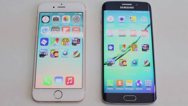 Samsung Galaxy S6 vs. iPhone 6: Comparativa de Velocidad