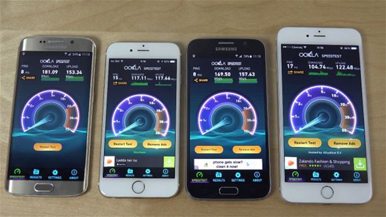 Galaxy S6 vs. iPhone 6: Comparativa del Rendimiento WiFi
