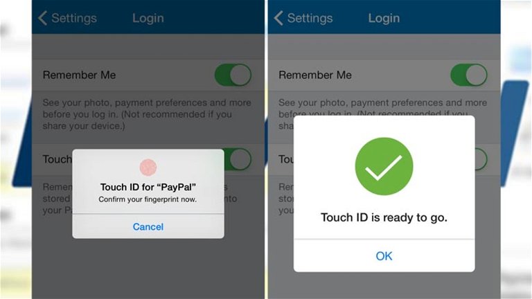 PayPal Añade la Funcionalidad Touch ID en iPhone y iPad