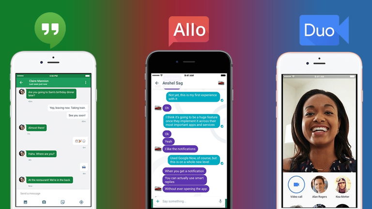 Google Allo vs Duo vs Hangouts, ¿En qué se Diferencian?