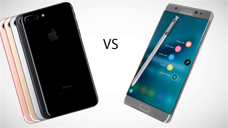 iPhone 7 Plus vs Galaxy Note 7, la Comparativa más Explosiva
