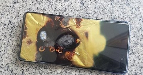 Un Samsung Galaxy S10 sale ardiendo y la compañía dice no tener la culpa