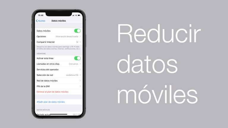 Cómo reducir los datos que consume el iPhone
