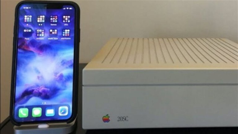 Conectan un nuevo iPhone a un disco duro de Apple de 1986, ¿funcionará?