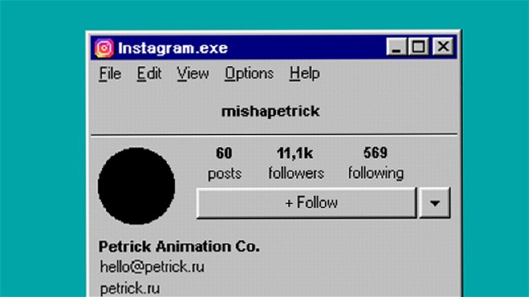 Cómo habría sido Instagram si se hubiese lanzado en 1995