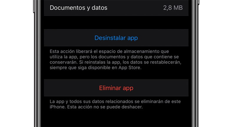 Cómo desinstalar, que no eliminar, una aplicación en el iPhone