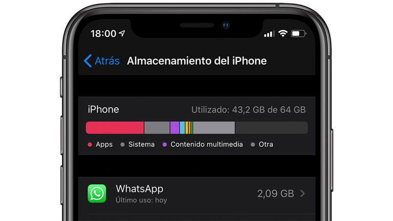 ¿Cómo ganar almacenamiento en el iPhone? Fácil, borrando fotos y vídeos de WhatsApp