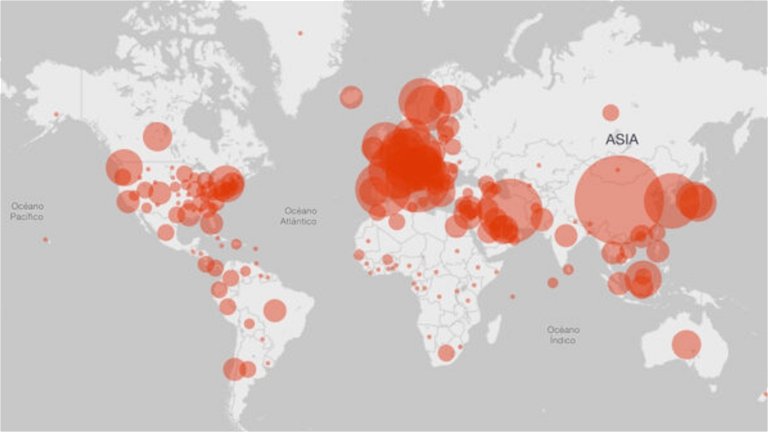 Cómo seguir el coronavirus desde tu iPhone o iPad: 4 mapas interactivos y actualizados en tiempo real
