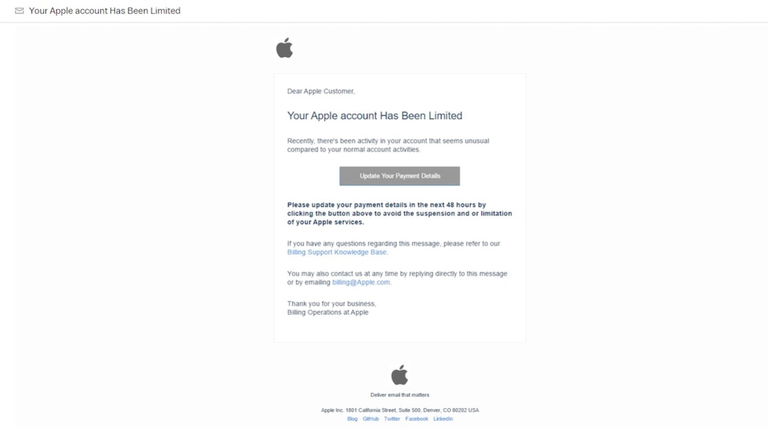 Los usuarios de Apple son el principal objetivo del phishing