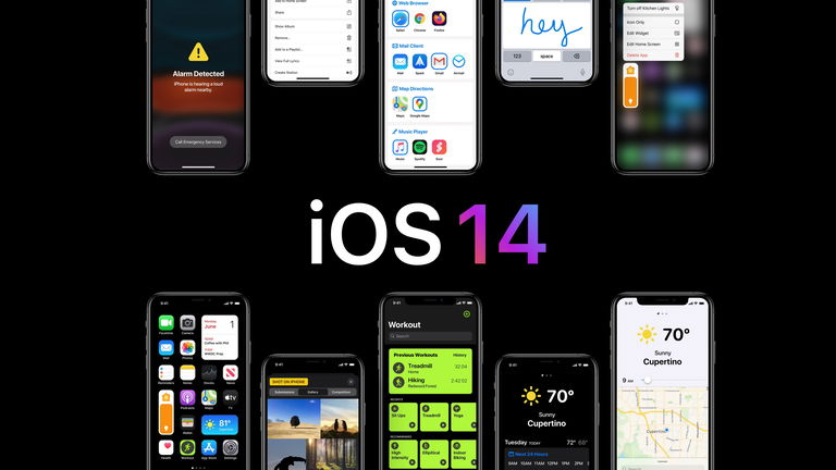 Este concepto muestra cómo podría ser la nueva pantalla de inicio de iOS 14 filtrada