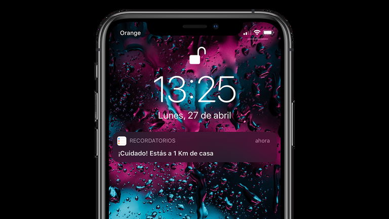 Configura el iPhone para que te avise cuando estés a 1 kilómetro de tu casa