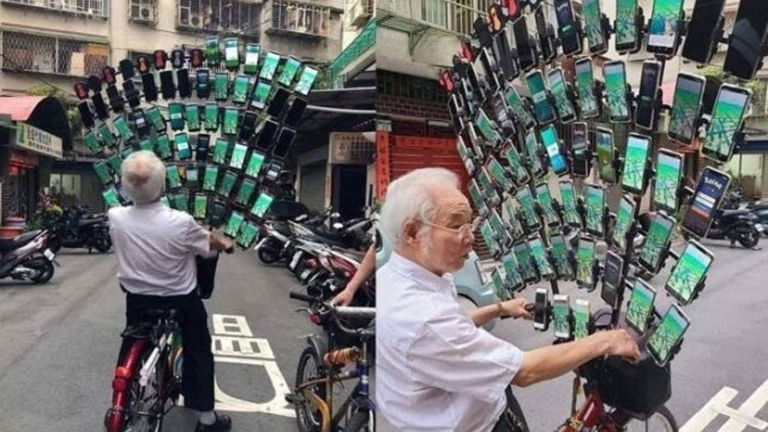 El abuelo que juega a Pokémon GO sigue haciendo de las suyas