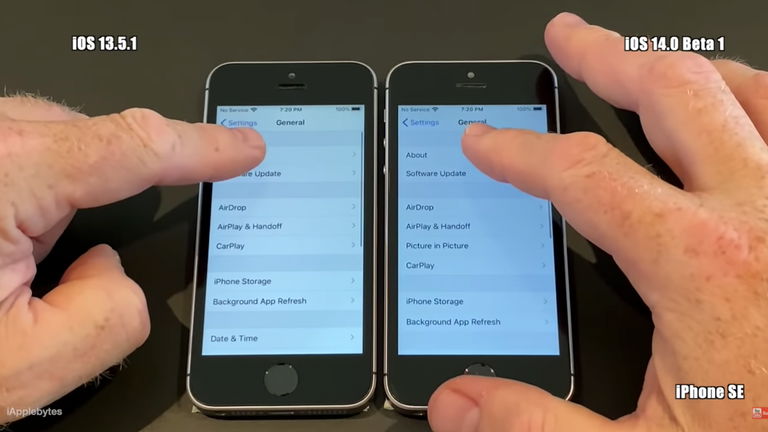 Test de velocidad: iOS 14 Beta 1 vs iOS 13.5.1