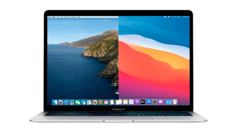 El nuevo diseño de macOS Big Sur comparado con Catalina