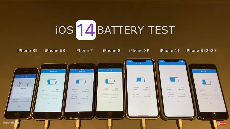 Test definitivo de batería: iOS 14 contra iOS 13