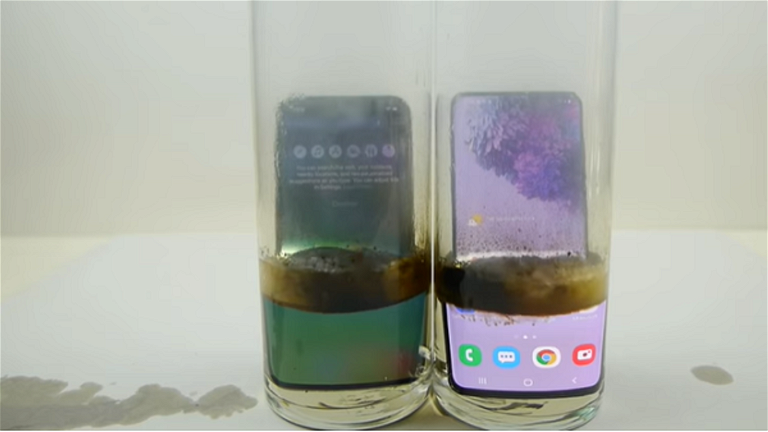Nadie lo pedía: introducen el iPhone 12 y Samsung Galaxy S20 en ácido
