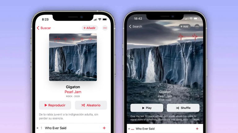 Apple Music añade animaciones a las carátulas de los álbumes