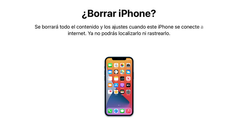 Cómo borrar un iPhone desde iCloud de forma remota