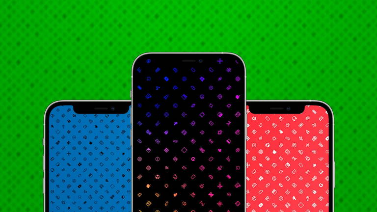 Estos wallpapers de iconos son geniales para tu iPhone