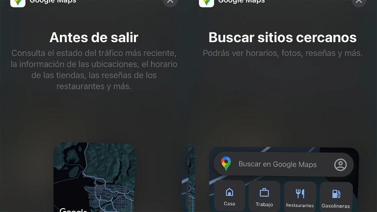 Google Maps recibe widgets en su app de iOS