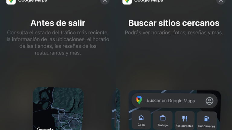 Google Maps recibe widgets en su app de iOS