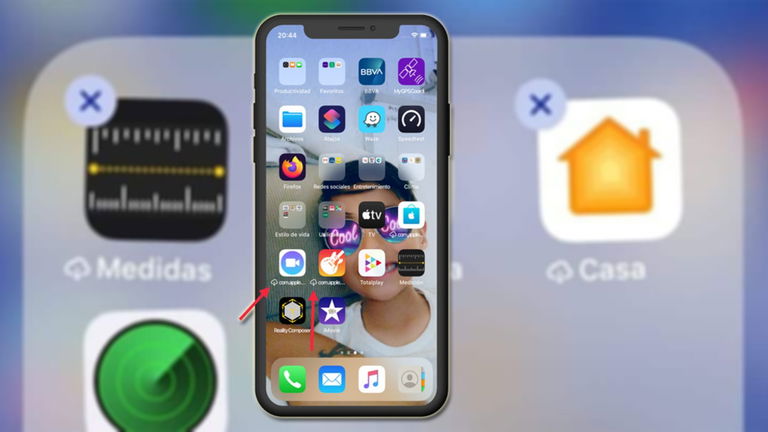 Qué es el símbolo de la nube en iOS y cómo quitarlo del nombre de una app