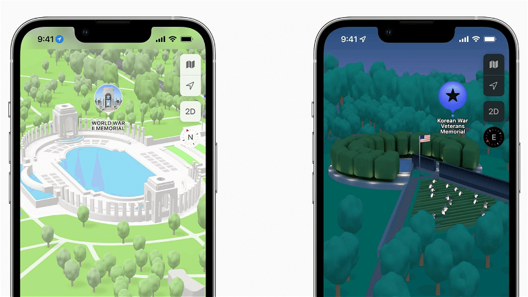 Los nuevos mapas 3D de Apple llegan a Washington