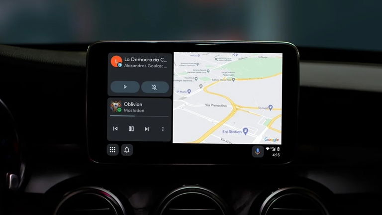 La nueva interfaz de Android Auto es una copia de CarPlay de Apple