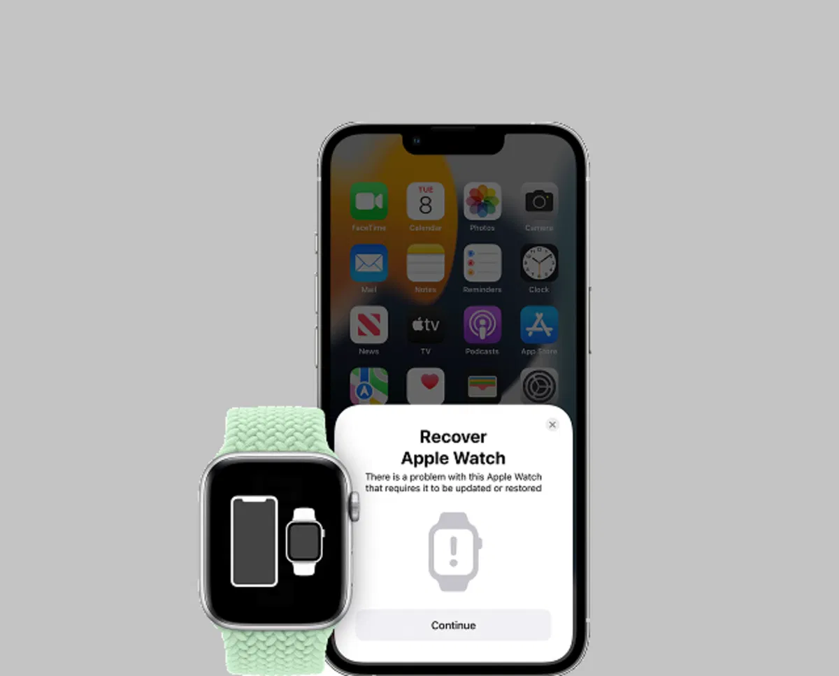 Signo de exclamación rojo 2025 en el apple watch