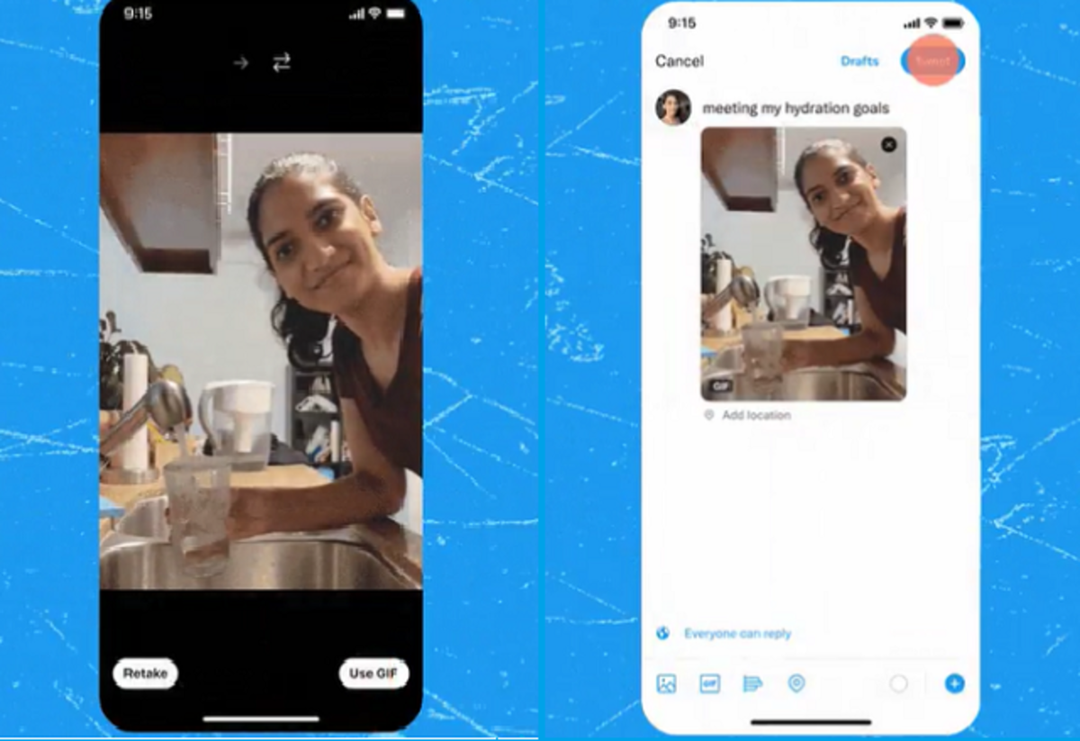 Twitter now lets you create GIFs directly from the camera - Gearrice