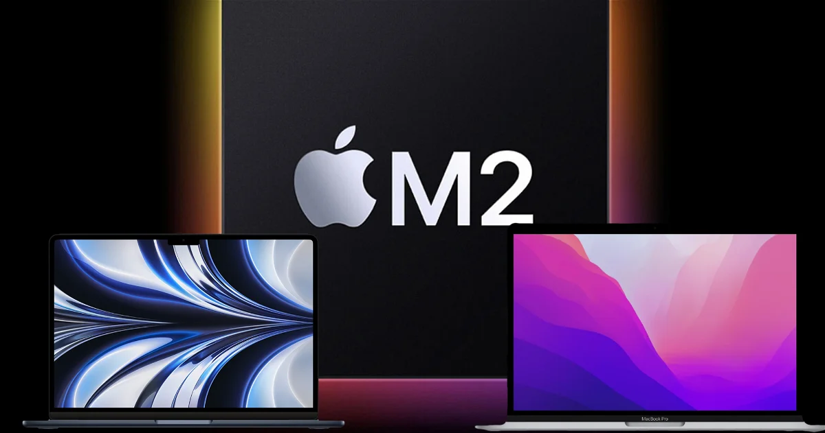 MacBook Air y MacBook Pro con chip M2 son idénticos en potencia