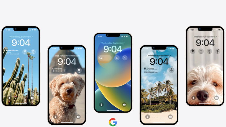 Google ya tiene listos los widgets para la pantalla de bloqueo de iOS 16