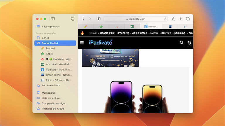 Cómo compartir pestañas y colaborar en tiempo real con Safari en macOS Ventura