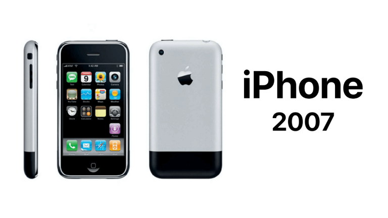 La diferencia entre las cámaras del iPhone original y el iPhone 14 Pro en una imagen