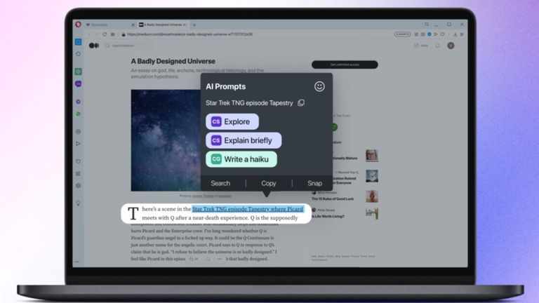 Opera también se apunta a la moda: el navegador incluirá acceso a ChatGPT