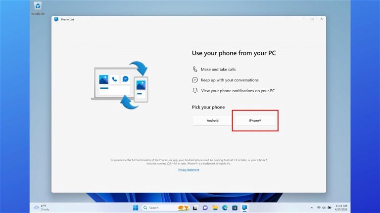 Windows permitirá (por fin) enviar y recibir mensajes de iPhone en PC, con algunas limitaciones