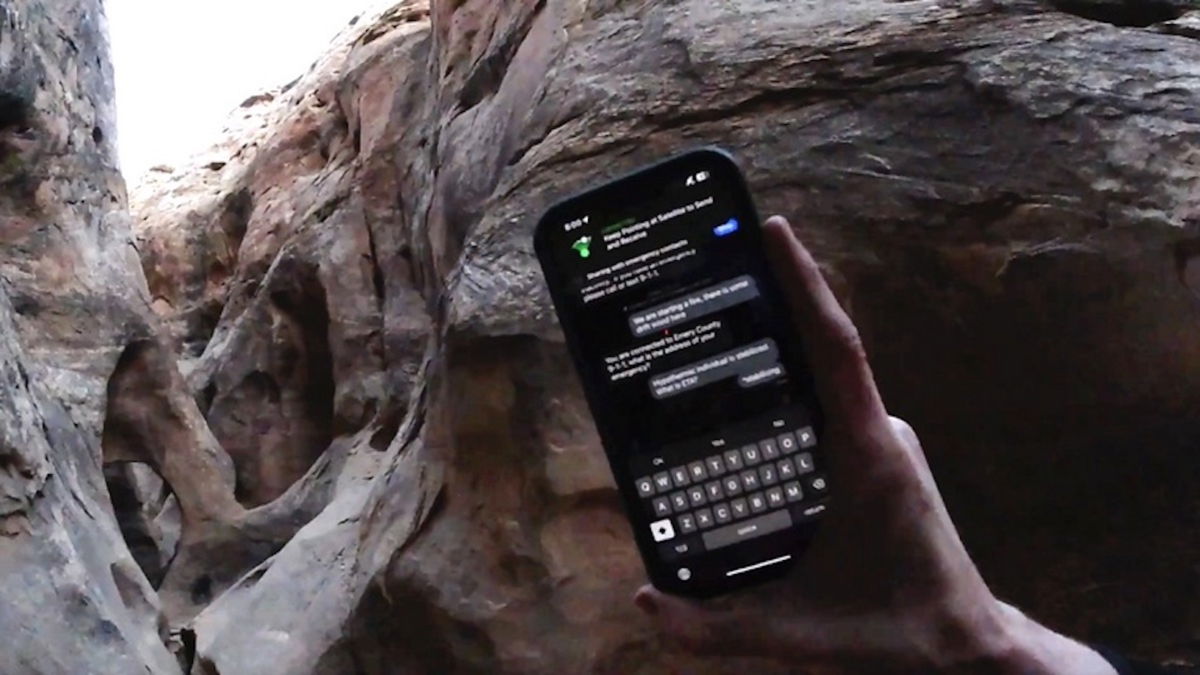 Un mensaje de emergencia SOS vía satélite desde el iPhone 14 salva a estudiantes atrapados en un cañón de Utah