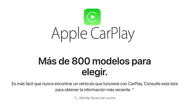 CarPlay ya está disponible en más de 800 modelos de vehículo