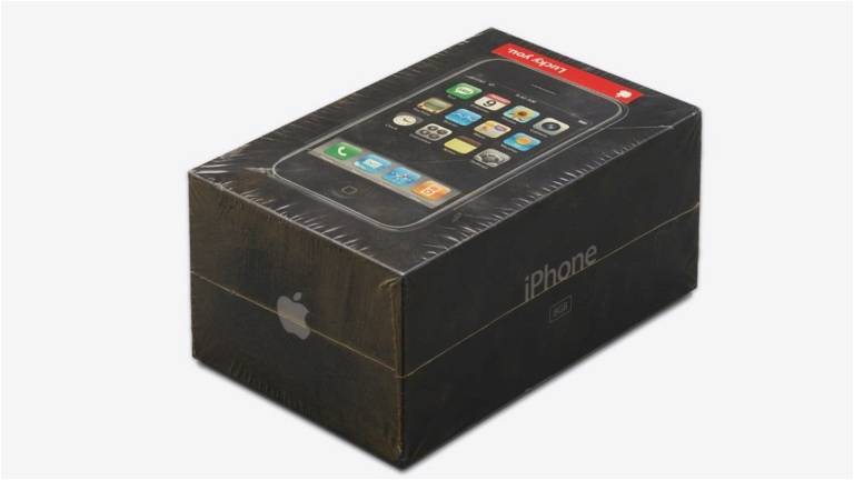 This original iPhone sealed with a strange sticker fetched this incredible sum at auction