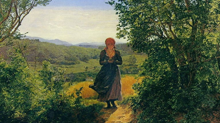 Descubren un teléfono móvil en un cuadro pintado en 1860, ¿será un iPhone?