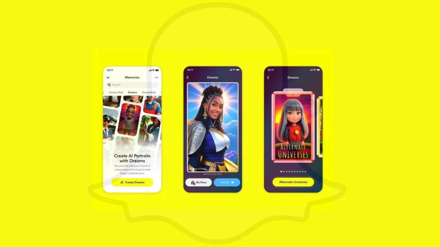 Snapchat is now able to create avatars using artificial intelligence thanks to this functionality