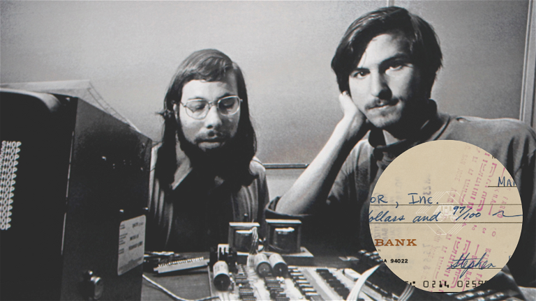 Sale a subasta un cheque de Apple firmado por Steve Jobs y Steve Wozniak (y no tienes dinero par pagarlo)