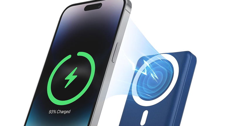 Esta batería externa tiene 10.000 mAh y se acopla magnéticamente a tu iPhone