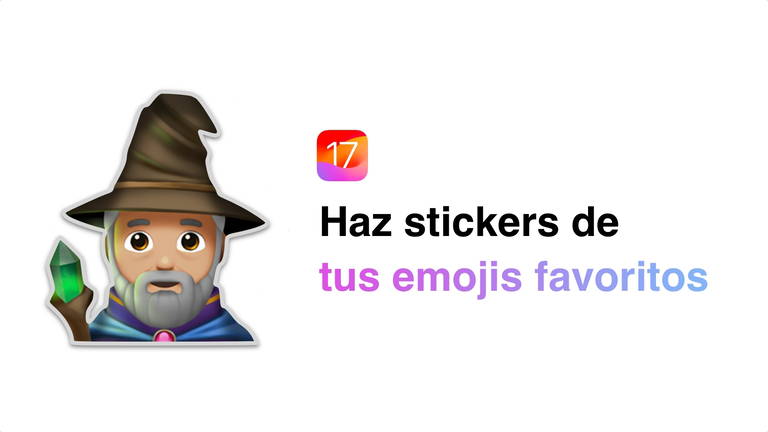 Cómo transformar cualquier emoji en sticker en iOS 17