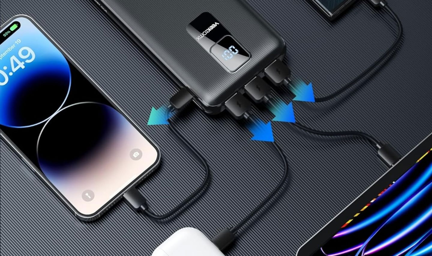 This 30,000 mAh and USBC external battery is on sale on Amazon Gearrice