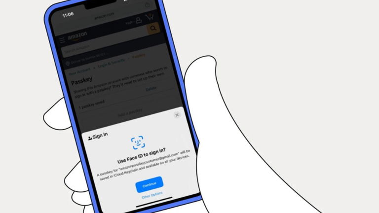 Amazon dice adiós a las contraseñas al activar passkey