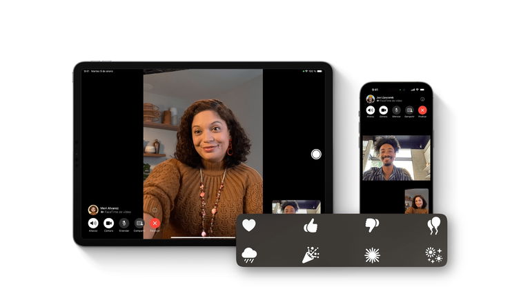 Cómo desactivar las reacciones con gestos de FaceTime